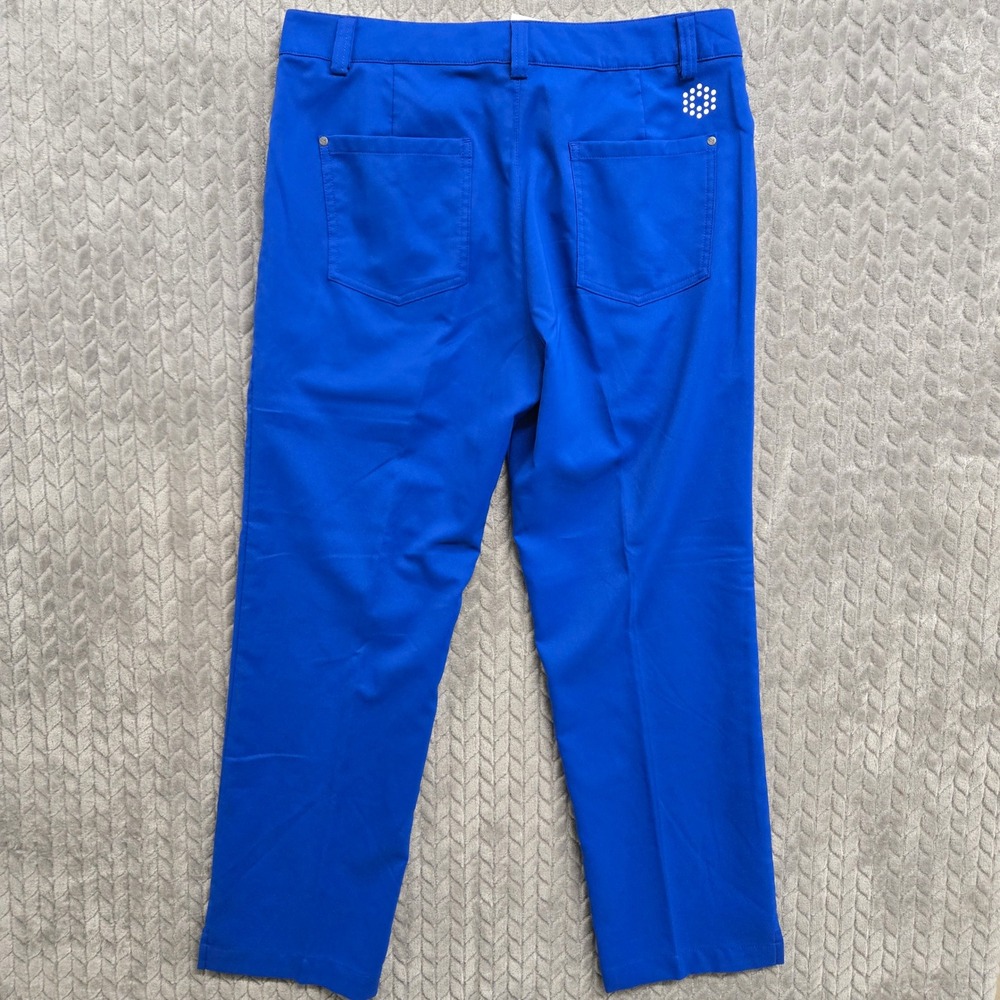 Puma Golf Pants Men Size 32x30* Blue Flat Front Straight Leg Performance Golf - Picture 9 of 10